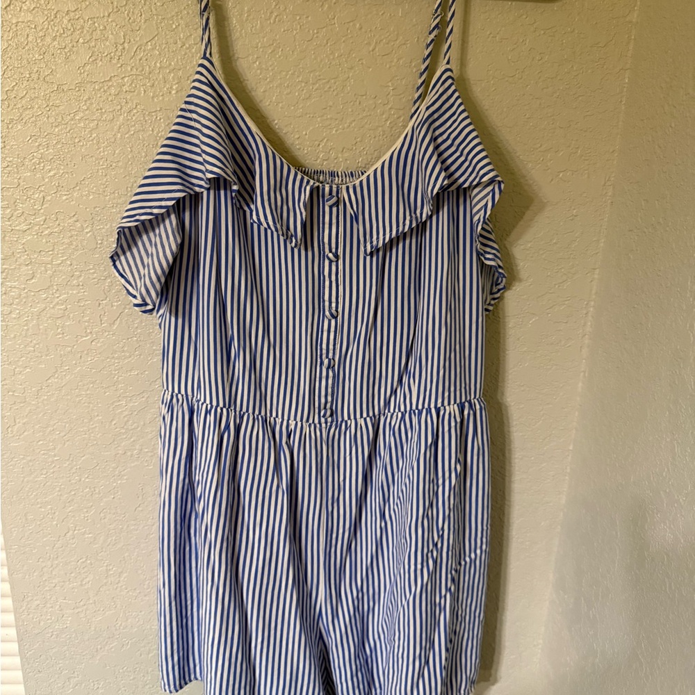 Daytrip Blue and White Striped Top
